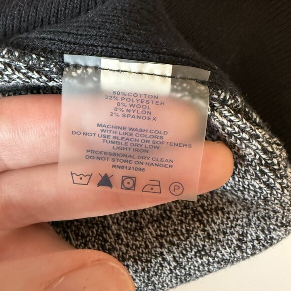 Title Nine Assassin Full-Zip Tunic Sweater‎ Dress Black & Gray Women's Small - Picture 8 of 8